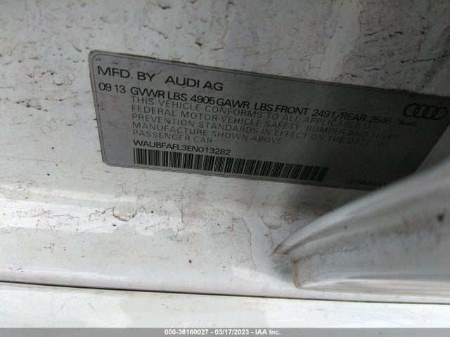 WAUBFAFL3EN013282 Audi A4 PREMIUM