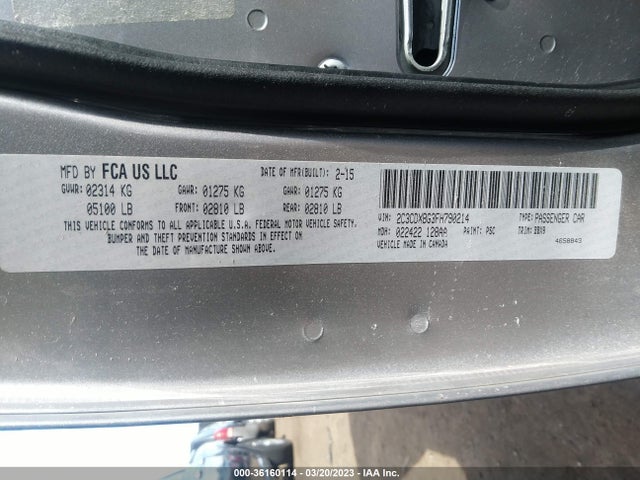Dodge Charger Se 2015 2C3CDXBG3FH790214 Image 9