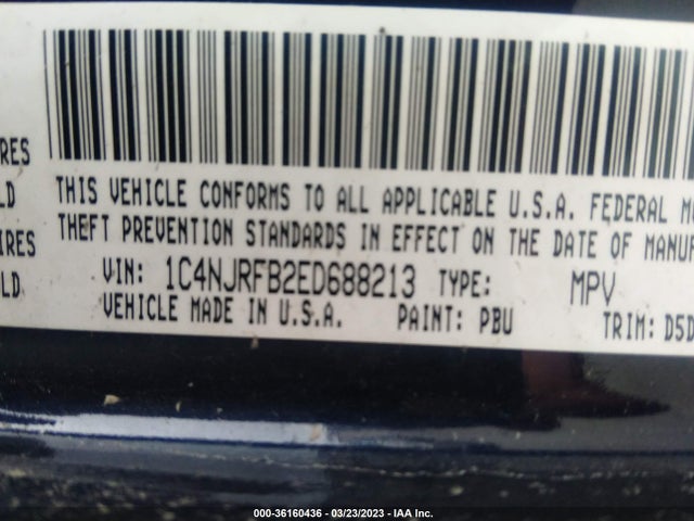 Jeep Patriot Latitude 2014 1C4NJRFB2ED688213 Image 9