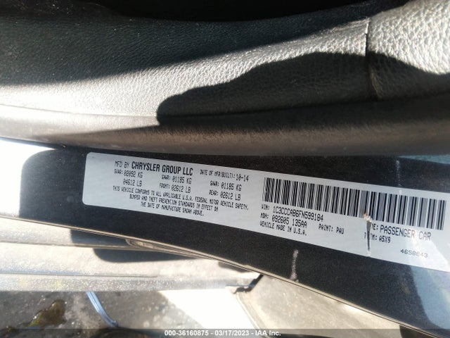 1C3CCCAB6FN599184 Chrysler 200 Limited