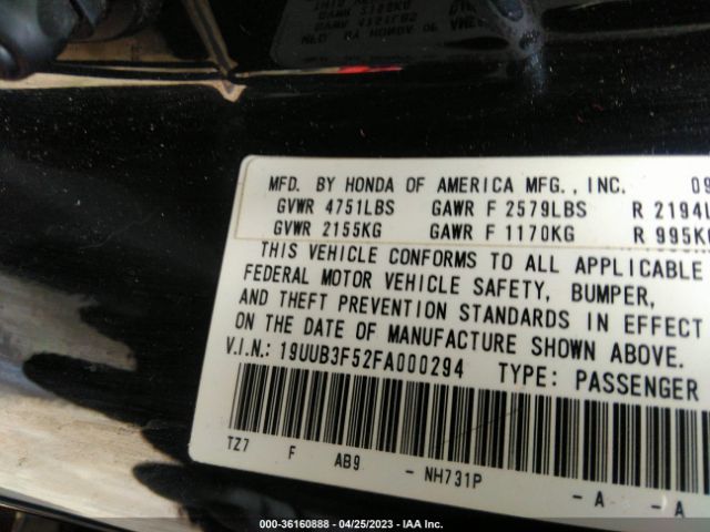 19UUB3F52FA000294 Acura Tlx V6 Tech