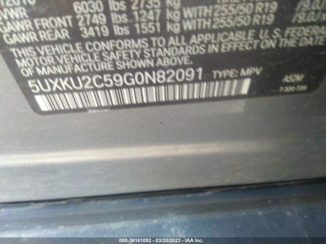 5UXKU2C59G0N82091 BMW X6 Xdrive35i
