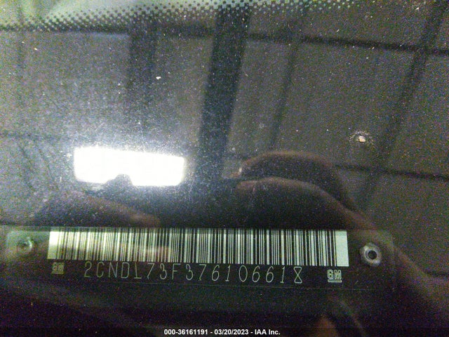 2007 CHEVROLET EQUINOX LT VIN: 2CNDL73F376106618
