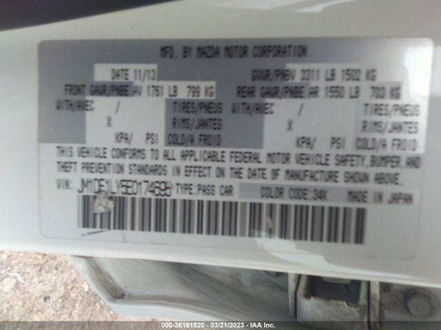2014 Mazda 2, VIN: JM1DE1LY5E0174695