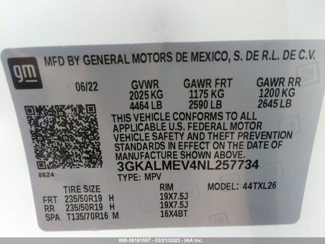 GMC Terrain Sle 2022 3GKALMEV4NL257734 Image 9
