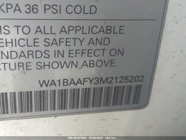 WA1BAAFY3M2125202 Audi Q5