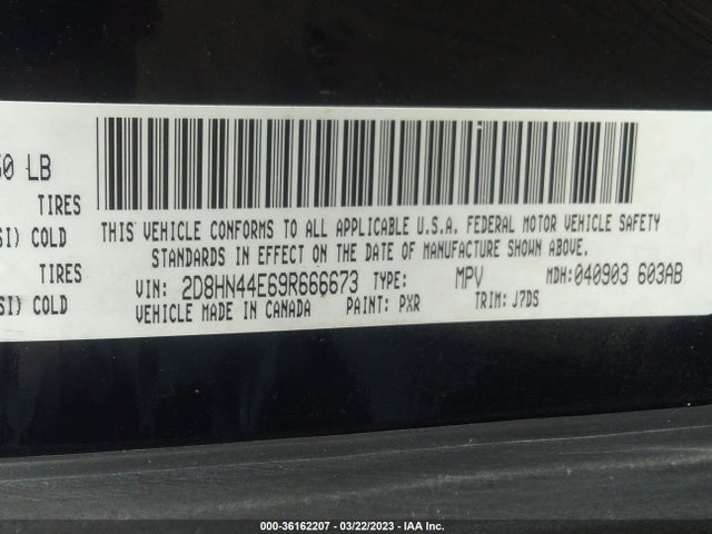 Dodge Grand Caravan Se 2009 2D8HN44E69R666673 Image 10
