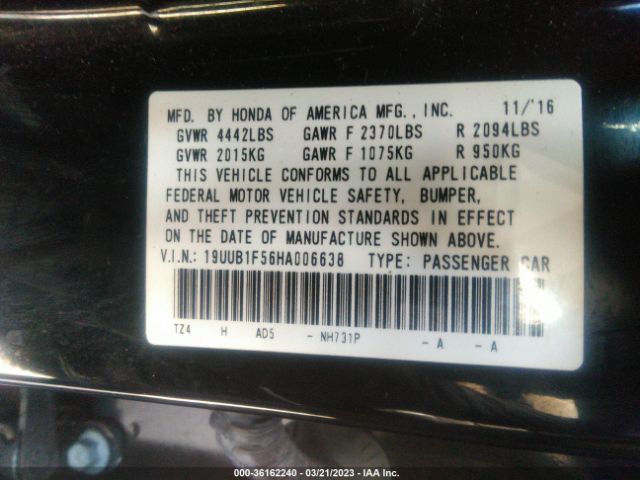 19UUB1F56HA006638 Acura Tlx W/technology Pkg