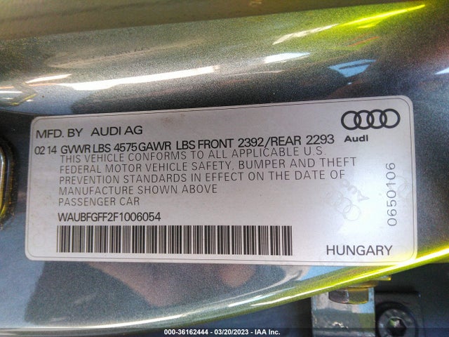 WAUBFGFF2F1006054 Audi S3/a3 2.0t Premium