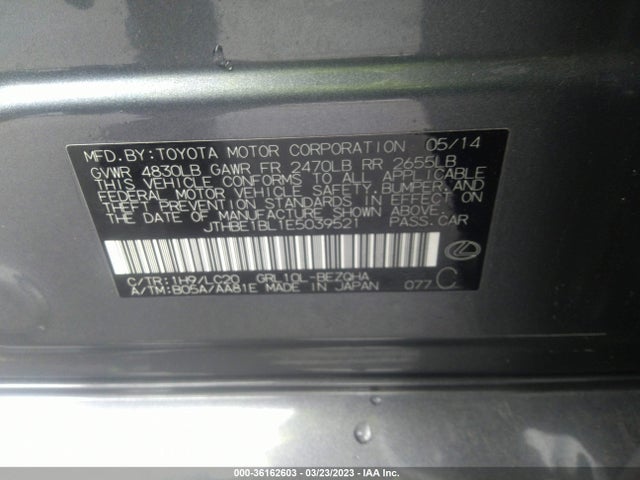 JTHBE1BL1E5039521 Lexus GS 350