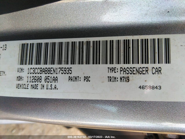 Chrysler 200 LX 2014 1C3CCBAB8EN175935 Image 9