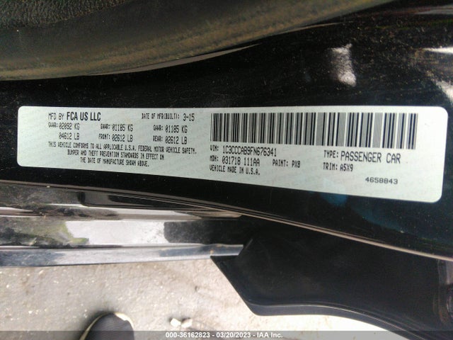 1C3CCCAB9FN676341 Chrysler 200 Limited