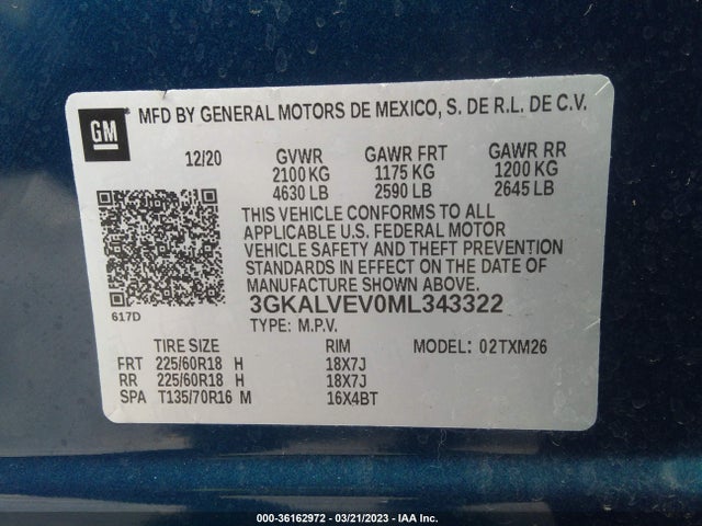 GMC Terrain Slt 2021 3GKALVEV0ML343322 Image 9