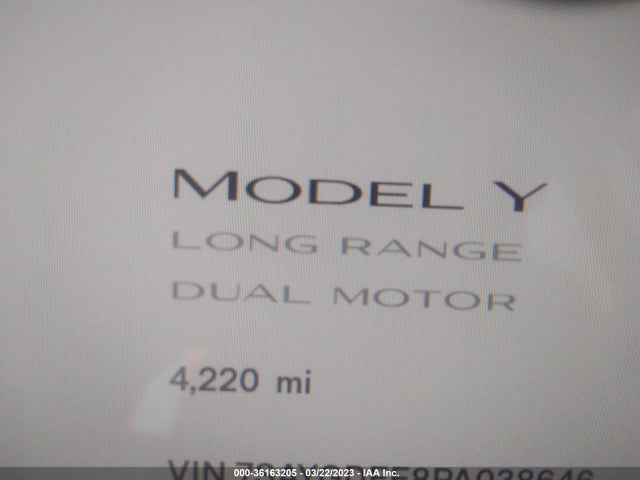 7SAYGDEE8PA038646 Tesla Model Y Long Range