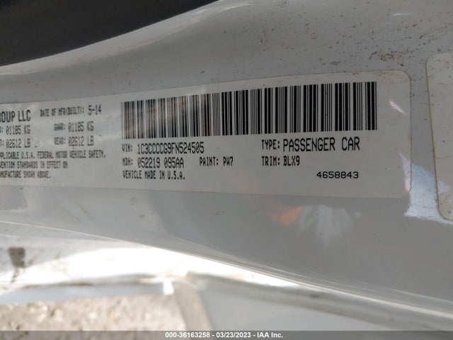1C3CCCCG9FN524505 Chrysler 200 C