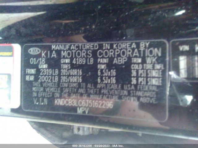 KNDCB3LC6J5162296 KIA NIRO LX