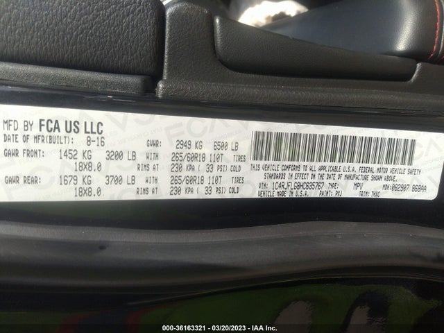 1C4RJFLG8HC635767 Jeep Grand Cherokee Trailhawk 4x4