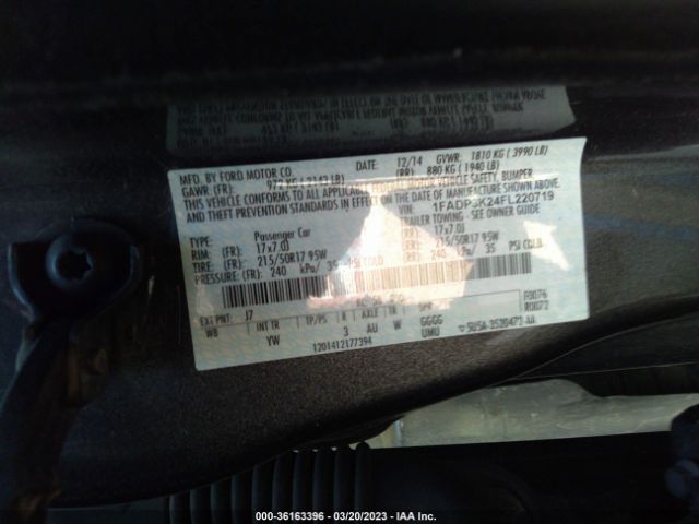 1FADP3K24FL220719 Ford FOCUS SE