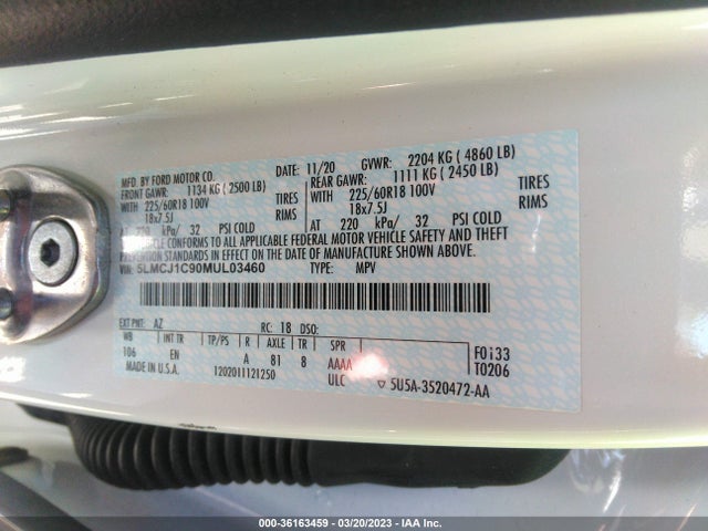 2021 Lincoln Corsair, VIN: 5LMCJ1C90MUL03460