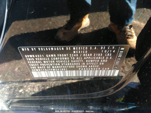 3VWD17AJ7FM241801 Volkswagen Jetta Sedan 1.8t Se W/connectivity