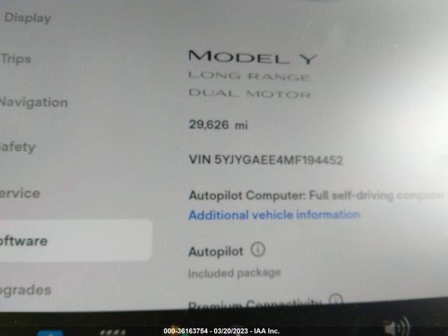 Tesla Model Y Long Range 2021 5YJYGAEE4MF194452 Image 7