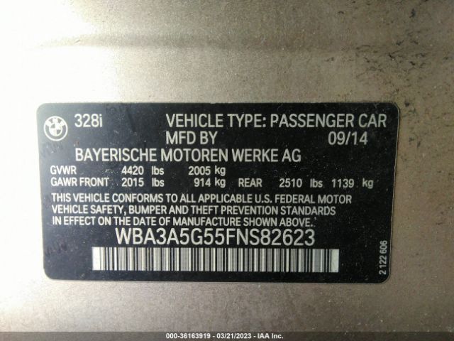 WBA3A5G55FNS82623 BMW 3 Series 328i