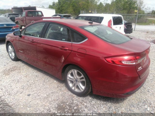 3FA6P0LU3JR208899 Ford Fusion Hybrid Se