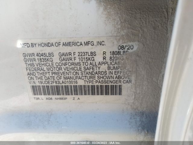 19UDE2F83LA010016 Acura Ilx Pkg