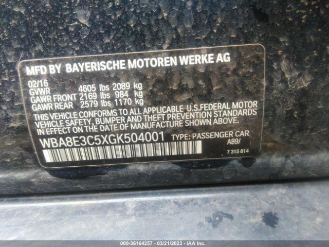 WBA8E3C5XGK504001 BMW 3 Series 328i Xdrive