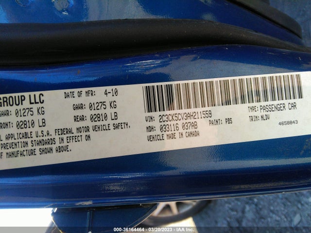 Chrysler 300 Touring Signature 2010 2C3CK5CV3AH211559 Image 10