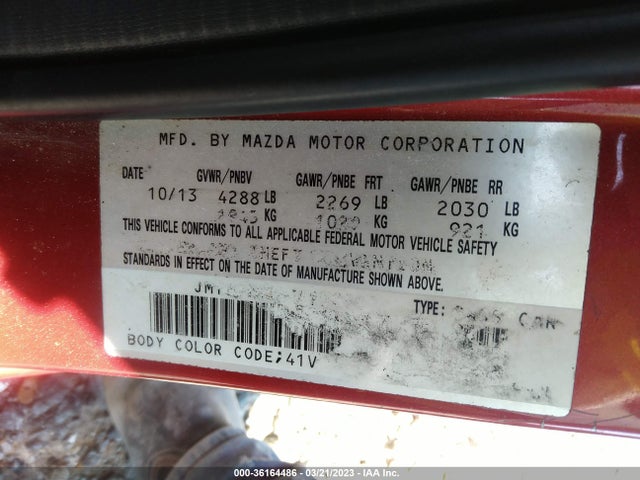 Mazda MAZDA6 2014 JM1GJ1U6XE1150909 Image 10