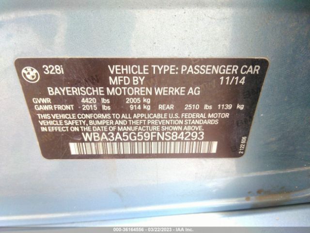 WBA3A5G59FNS84293 BMW 3 Series 328i