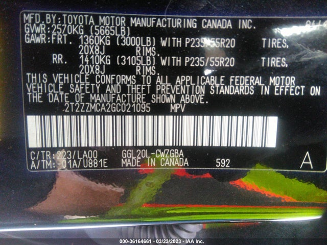 Lexus RX 350 2016 2T2ZZMCA2GC021095 Image 10
