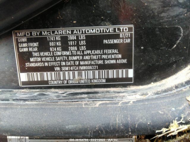 2021 MCLAREN 720S SBM14FCA1MW006321 Photo 8