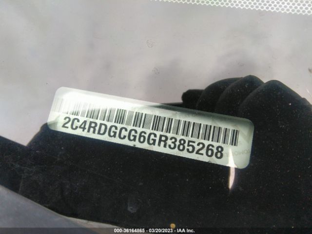 2C4RDGCG6GR385268 Dodge Grand Caravan Sxt