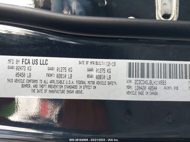 Dodge Charger Scat Pack 2020 2C3CDXGJ8LH114583 Image 9