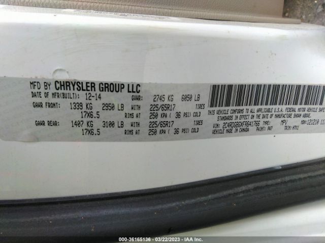 2C4RDGBGXFR641766 Dodge Grand Caravan Se