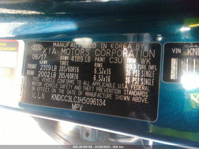 KNDCC3LC1H5096134 KIA NIRO EX