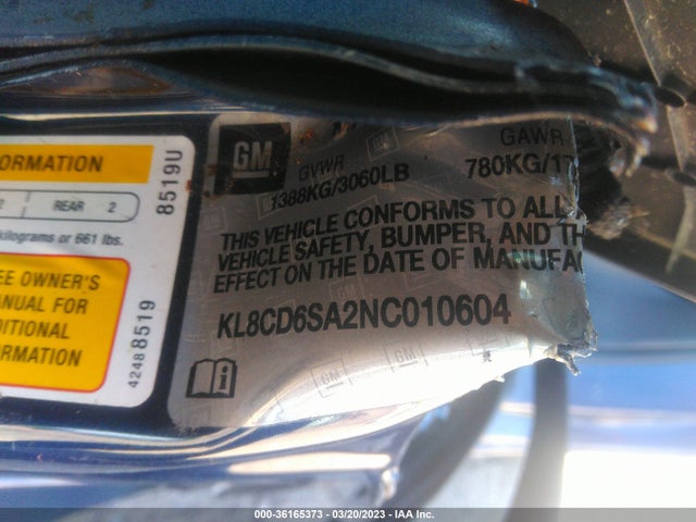 Chevrolet SPARK 1LT 2022 KL8CD6SA2NC010604 Image 10