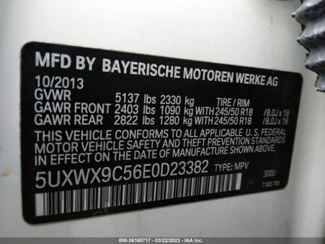 5UXWX9C56E0D23382 BMW X3 Xdrive28i