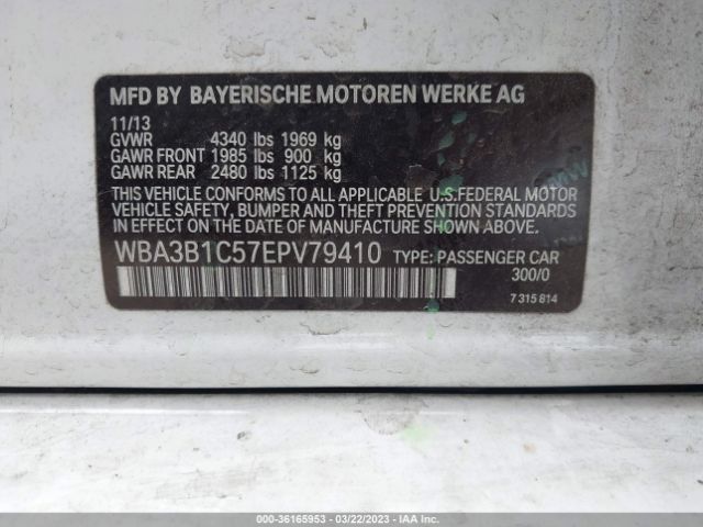 WBA3B1C57EPV79410 BMW 3 Series 320i