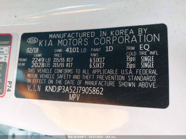 KNDJP3A52J7905862 KIA SOUL +