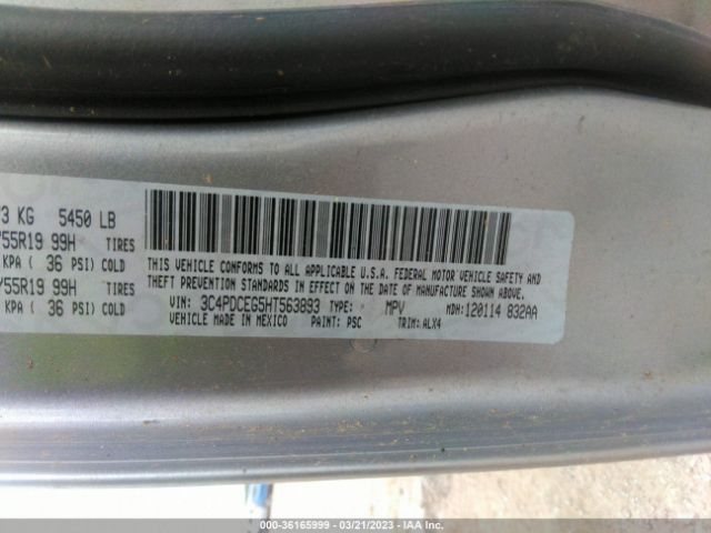 3C4PDCEG5HT563893 Dodge JOURNEY GT