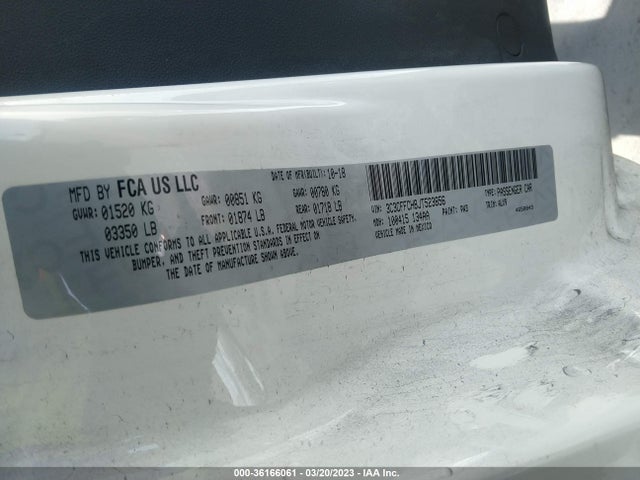 2018 Fiat 500, VIN: 3C3CFFCH8JT523856