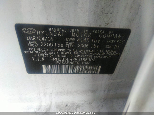 Hyundai ELANTRA GT 2014 KMHD35LH7EU186302 Image 10