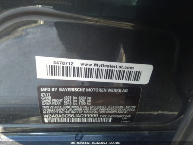 WBA8A9C56JAC99999 BMW 3 Series 320i