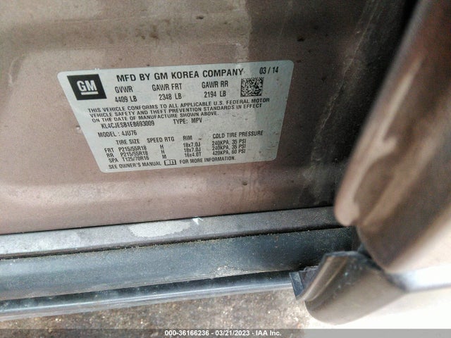 Buick Encore 2014 KL4CJESB1EB693009 Image 9