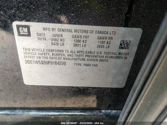 2G61W5S89F9164299 Cadillac Xts Platinum