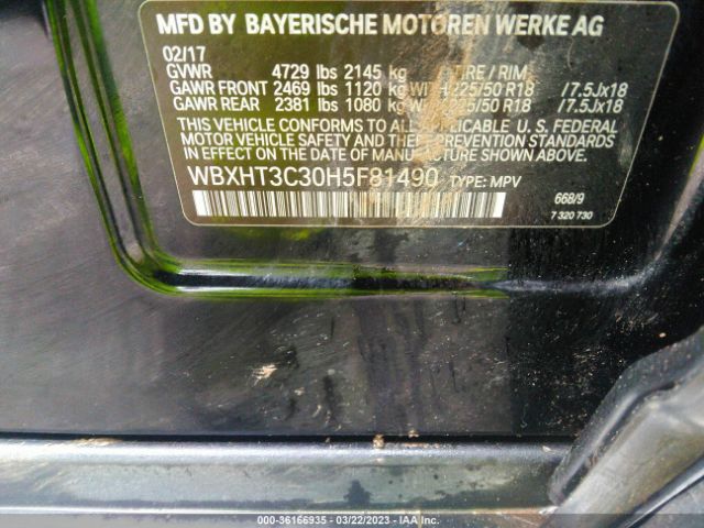 WBXHT3C30H5F81490 BMW X1 Xdrive28i