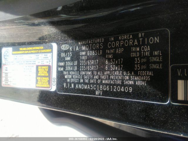 KNDMA5C18G6120409 KIA Sedona L